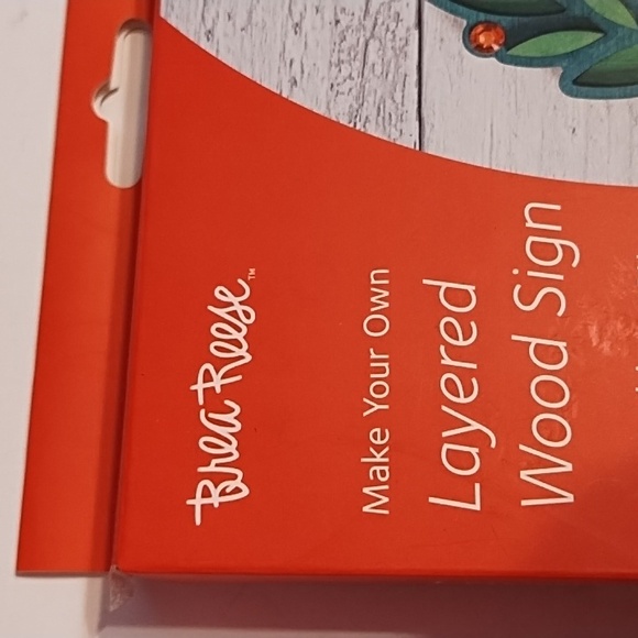 COPY - Nwt Brea Reese 56 PC Layered Wood Sign - Picture 2 of 9